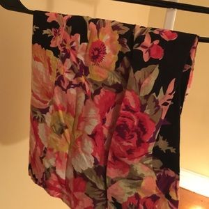 Floral print midi skirt